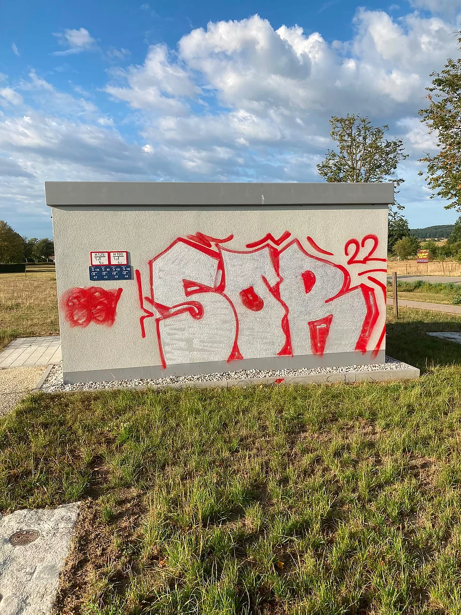 Sachbeschädigung am Druckerhöhungsbauwerk