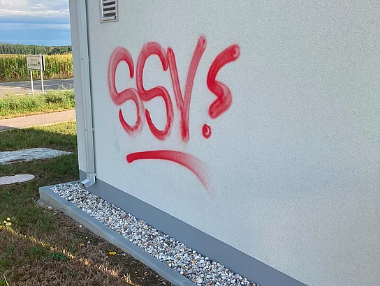 Sachbeschädigung am Druckerhöhungsbauwerk